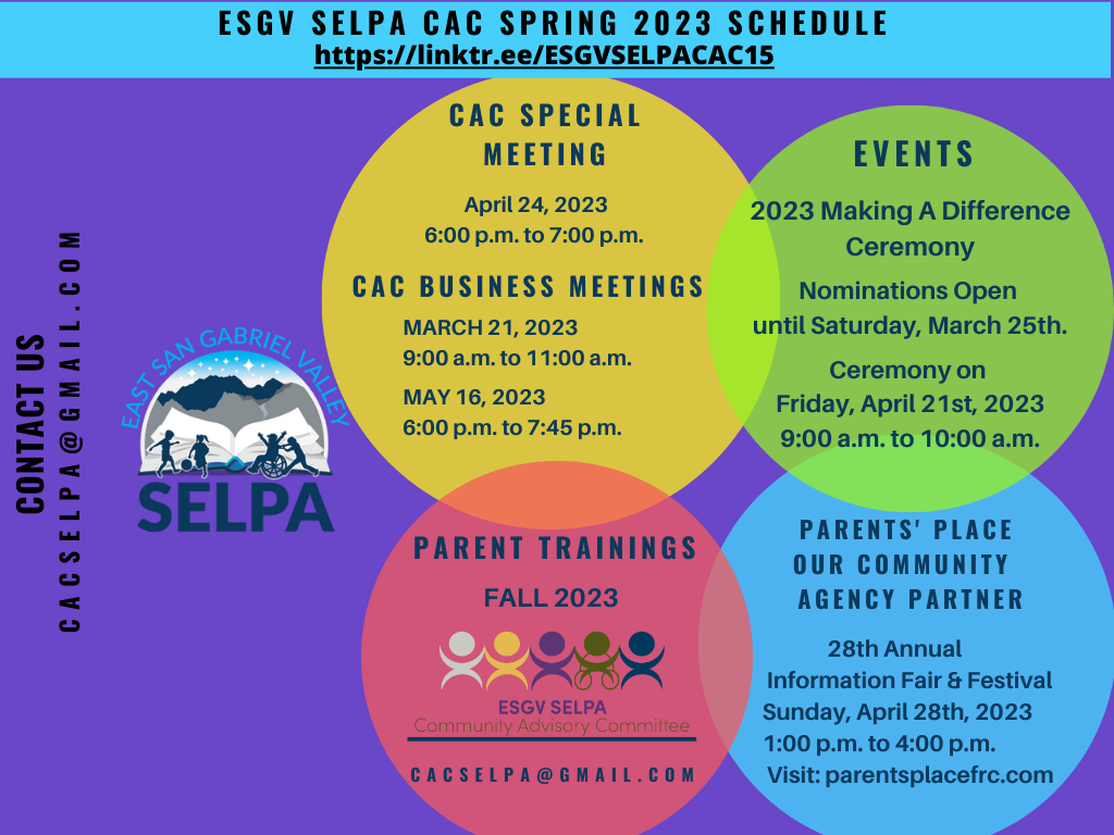 CAC winter schedule